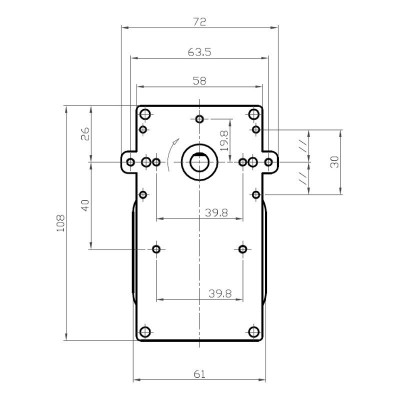 Växelmotor Kenta K9117304 för pelletskamin Cadel, Deville, Eurofiamma, Karmek One, 12 RPM - Växelmotorer pelletskamin