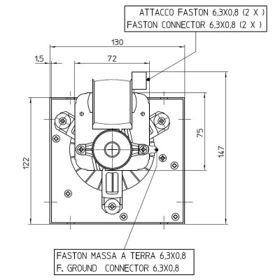 Tangentialfläkt Fergas för pelletskaminer Cadel och andra med Ø80 mm, Flöde 305 m³/h - Produktjämförelse