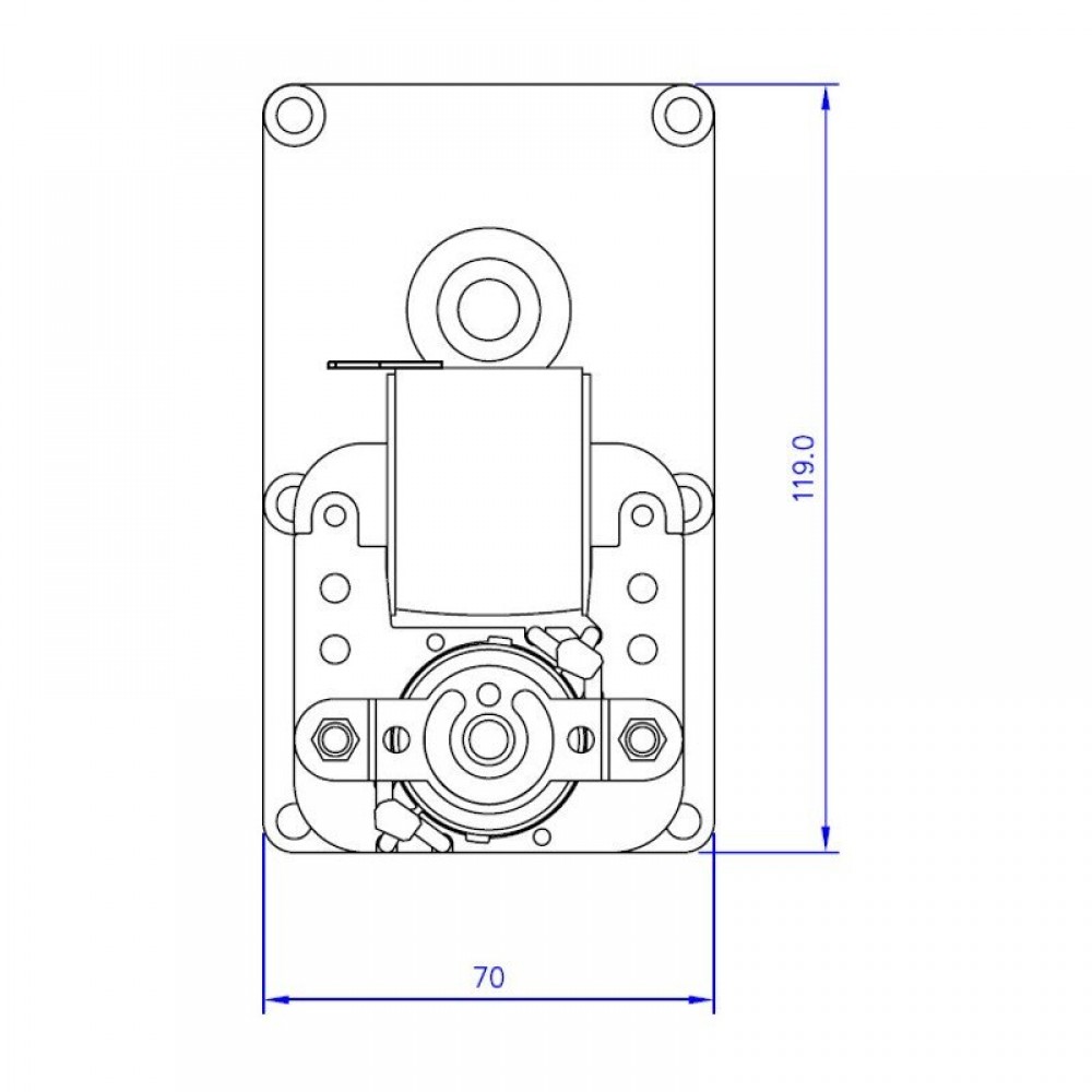Växelmotor Mellor FB1255, 4RPM för pelletskamin Eco Spar m.fl | Växelmotorer | Pelletskamin delar |