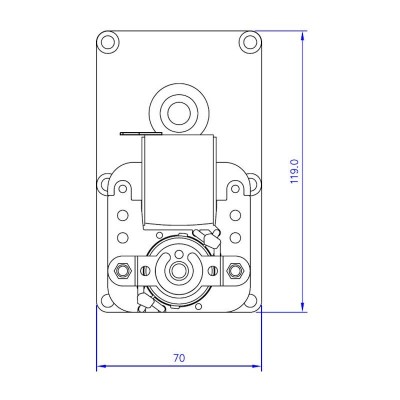 Växelmotor Mellor FB1255, 4RPM för pelletskamin Eco Spar m.fl - Växelmotorer pelletskamin