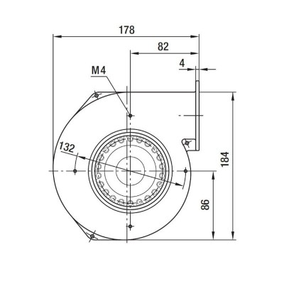 Centrifugalfläkt EBM för pelletskaminer Clam, flöde 265 m³/h - Produktjämförelse