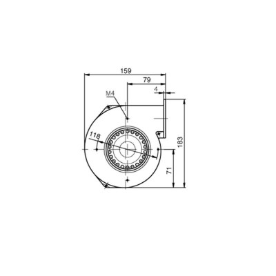 Centrifugalfläkt EBM för pelletskaminer Edilkamin, Ecoteck, Ravelli, flöde 155 m³/h - Produktjämförelse