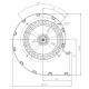 Centrifugalfläkt EBM för pelletskaminer Ecoteck, Edilkamin, Ravelli med flera, flöde 140 m³/h | Fans and Blowers | Pelletskamin delar |