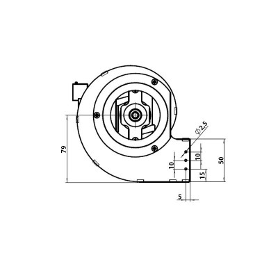 Centrifugalfläkt Fergas för pelletskaminer Ecoforest, Ecoteck, Edilkamin, Italiana Camini, Prisma, Ravelli, Sicalor m.fl., flöde 440 m³/h - Produktjämförelse