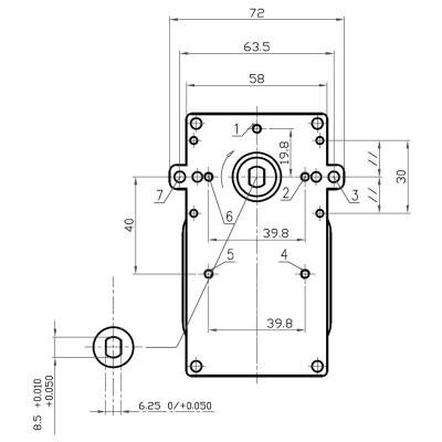 Hålaxelväxelmotor Kenta K9117153, 5 RPM för pelletskamin Ambiente E Calore, Bestfire, Cadel, Deville, Karmek One, Puros, Qlima, Italiana Camini, Eurofiamma, Eurostek, Fair, Italflame, King Fire, Mecatech, MG, Tecnoflam, TMC, Zibro och andra - Växelmotorer pelletskamin