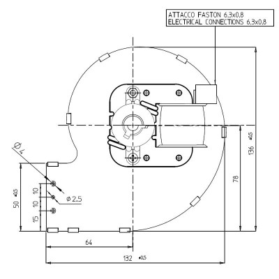 Centrifugalfläkt Fergas för pelletskaminer Ecoforest, Ravelli, flöde 121 m³/h - Produktjämförelse