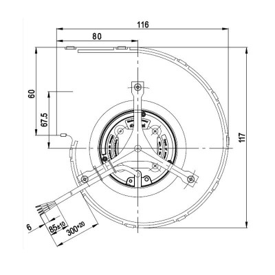 Centrifugalfläkt EBM för pelletskaminer Anselmo Cola, Cadel, Deville, Edilkamin, Evacalor, Ferroli, MCZ, Moretti Design, La Nordica, Palazzetti, Sicalor med flera, flöde 390 m³/h - Produktjämförelse
