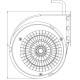 Centrifugalfläkt Natalini för pelletskaminer Eco Spar, Deville, Puros med flera- Sit Group, flöde 480 m³/h | Fans and Blowers | Pelletskamin delar |