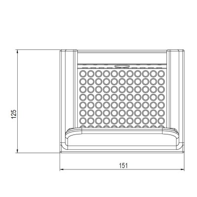 Gjutjärn brännarkorg för pelletskamin Eco Spar Orion, 151X125 - Brännarkorg pelletskamin