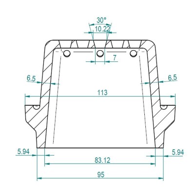 Gjutjärn brännarkorg för pelletskamin, 113 x 93mm - Brännarkorg pelletskamin