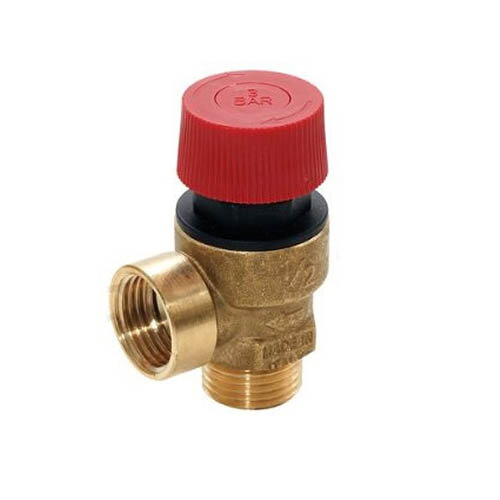 Övertrycksventil för membran, storlek 1/2"F х 1/2"М 3,0 bar | Safety valves | Safety Devices |