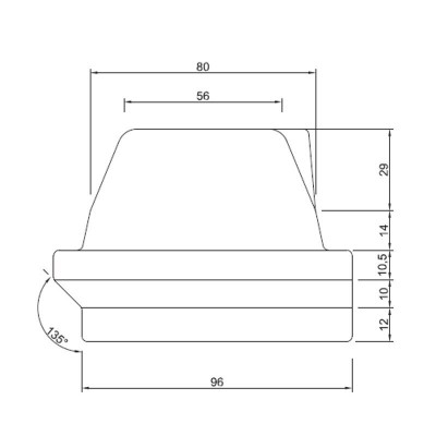 Gjutjärn brännarkorg för pelletskamin Karmek One, Moretti Design, 165 x 106mm - Brännarkorg pelletskamin