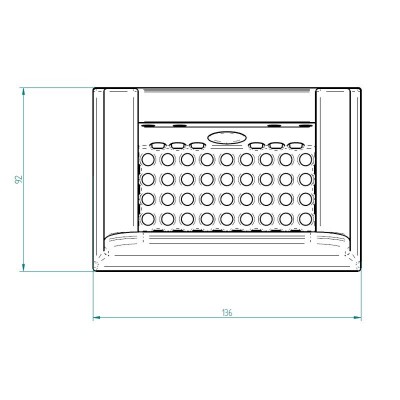 Gjutjärn brännarkorg för pelletskamin Kalon, 136 x 92mm - Brännarkorg pelletskamin