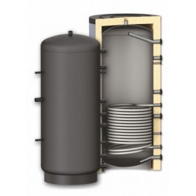 Ackumulatortank Sunsystem, modell PR 500, kapacitet 500L en värmeväxlarslinga, Kärl - Produktjämförelse