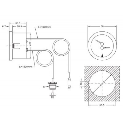 Capillary thermomanometer Cewal, Thermoplastic case - Produktjämförelse