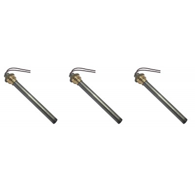 Tändelement pelletskamin för Ecoteck, Ravelli med flera, total längd 114mm, 250W - x3 - Kampanjer