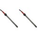 Tändelement pelletskamin för Palladio och andra, total längd 145mm, 250W - x2 | Tändelement pelletskamin | Pelletskamin reservdelar |