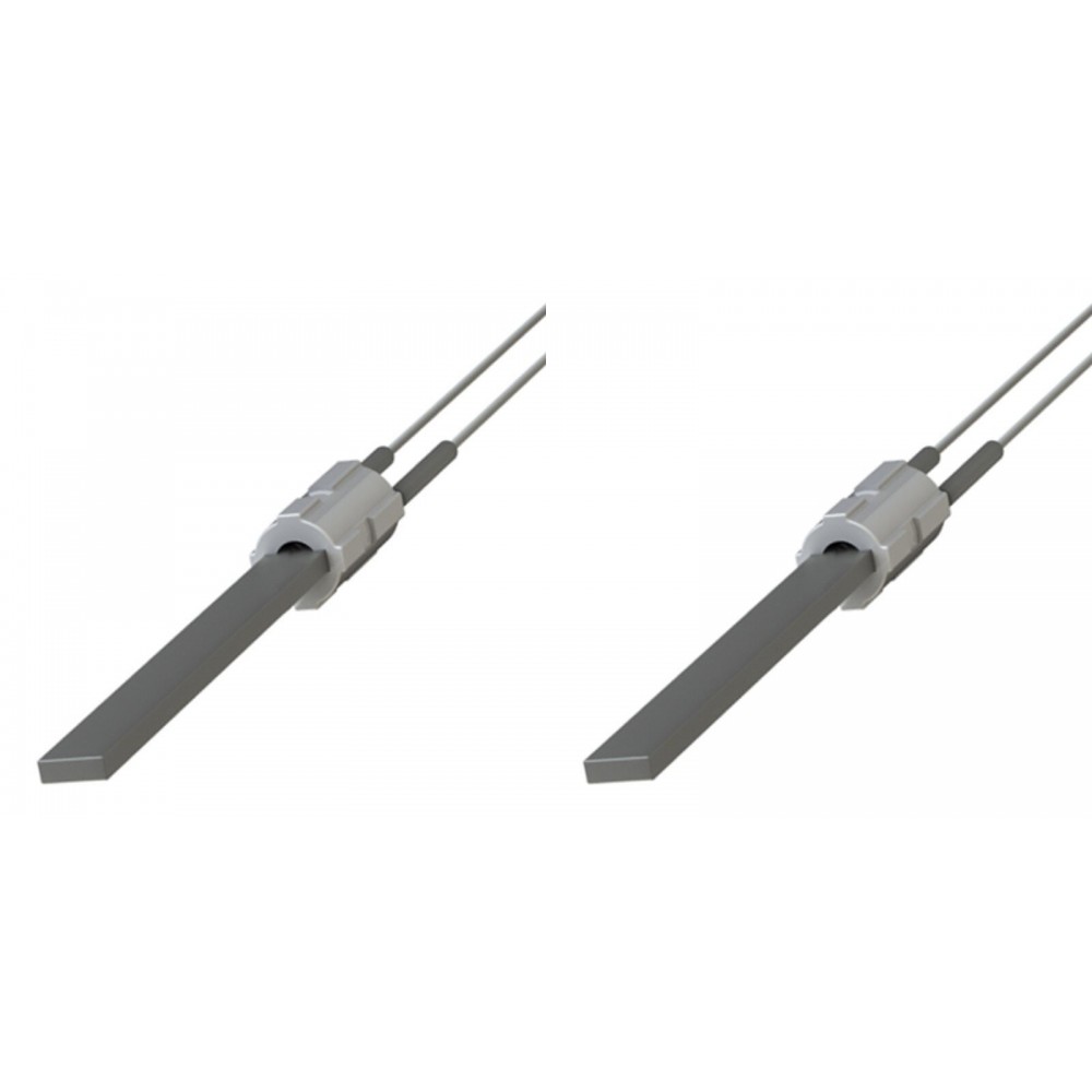 Tändelement pelletskamin med svart kvartskristall för Eco Spar, BURNiT, Palazzetti, Ravelli, MCZ, total längd 122mm, 300W - x2