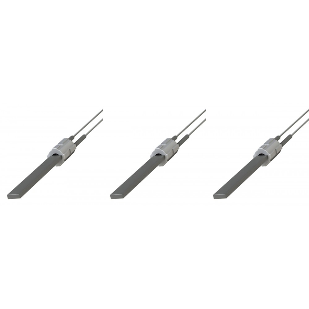Tändelement pelletskamin med svart kvartskristall för Eco Spar, BURNiT, Palazzetti, Ravelli, MCZ, total längd 122mm, 300W - x3