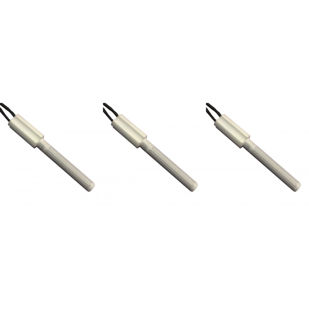 Keramiskt tändelement pelletskamin Eco Spar, BURNiT, Ashley, Adler, AMG, Piazzetta, total längd 102mm, 250W - x3