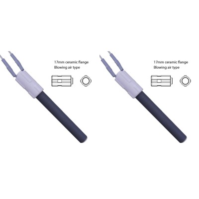 Keramiskt tändelement pelletskaminför BURNiT, Palazzetti och andra, total längd 113mm, 260W - x2 - 