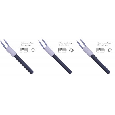 Keramiskt tändelement pelletskaminför BURNiT, Palazzetti och andra, total längd 113mm, 260W - x3 - 